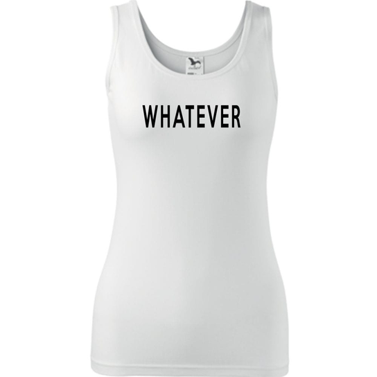 Damski Tank Top - Whatever Biały Xs ESTAMPADO