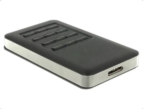 DeLOCK External housing M.2/KeyB SSD->USB 3.0 B - Socket with encryption function Delock