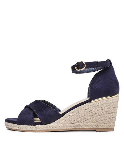 Espadryle WSS20802-01 Granatowy Inna marka