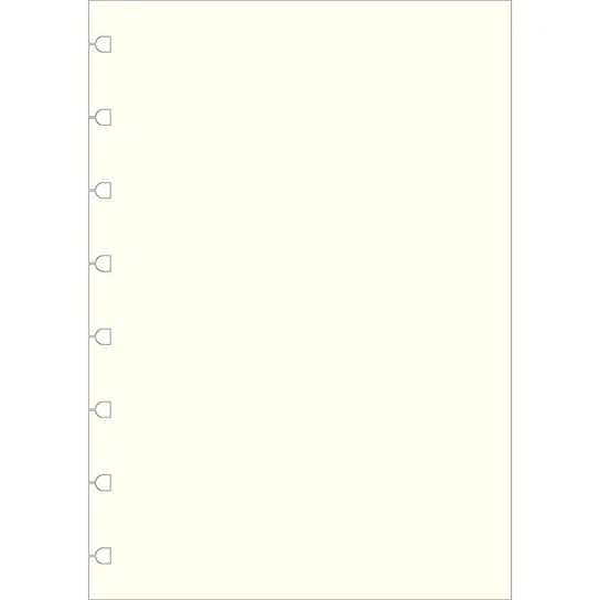 Filofax A5 białe wkładki do notesa z pierścieniami do uzupełniania ...