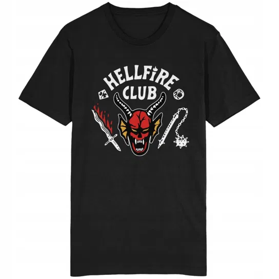 Hellfire Club Koszulka Stranger Things Serial GILDAN