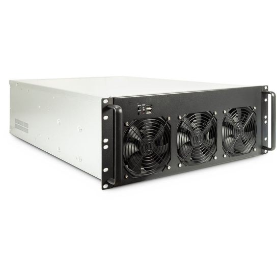 Inter-Tech 4F28 Rack Czarny, Srebrny Inter-Tech