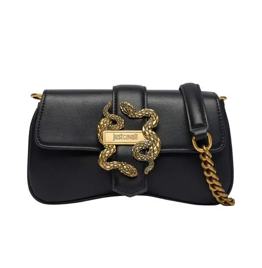 JUST CAVALLI Czarna kopertówka damska ICONIC SNAKES STYLE 6 - Just ...