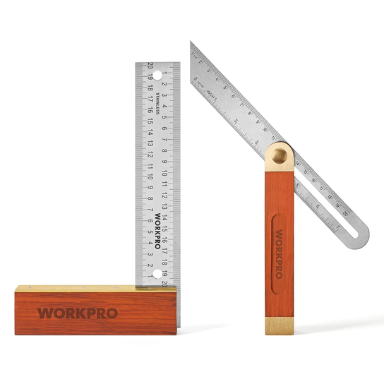 Workpro Kątowniki stolarskie WORKPRO 2-częściowy zestaw 200 mm + 230 mm ...