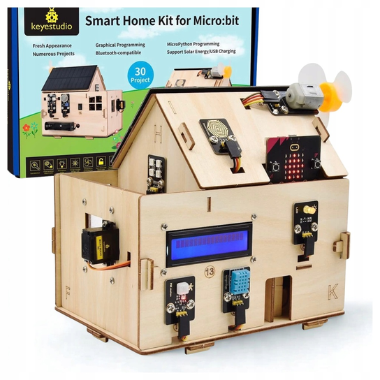 KEYESTUDIO KS4027 Smart Home Kit BBC Micro:bit V2 IoT Python MakeCode, DIY Inna marka