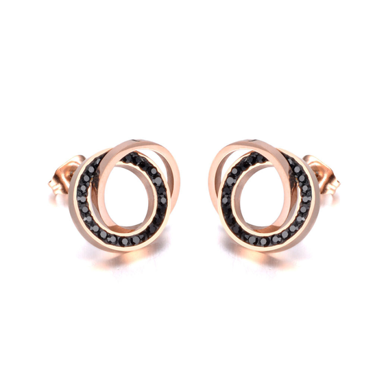 Kolczyki Eterna Loop Rose Glow Orvella