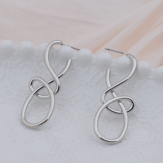 Kolczyki Infinity Loop Silver Orvella
