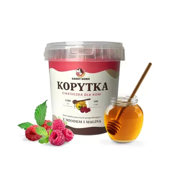 Kopytka - malina i miód - smakołyki dla konia - Candy Horse Candy Hoover