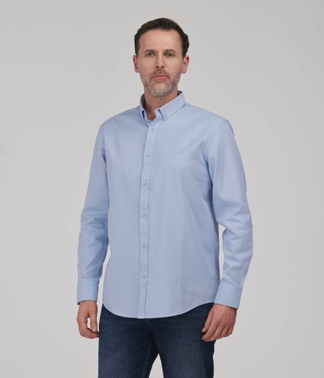 Koszula męska LUCA DOBBY BLUE Lee Cooper