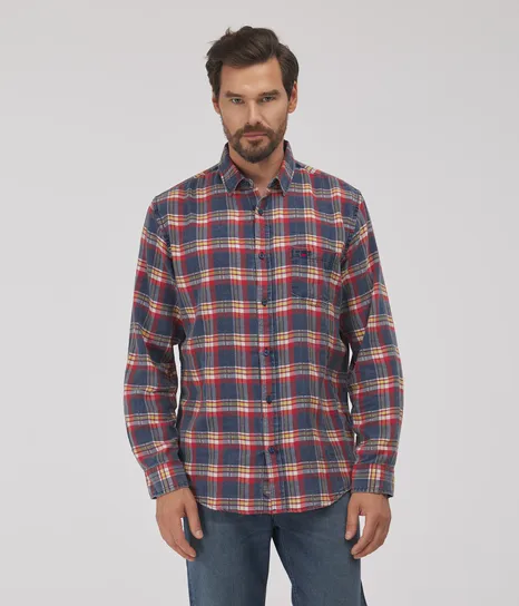 Koszula męska WILL 4150 RED INDIGO Lee Cooper