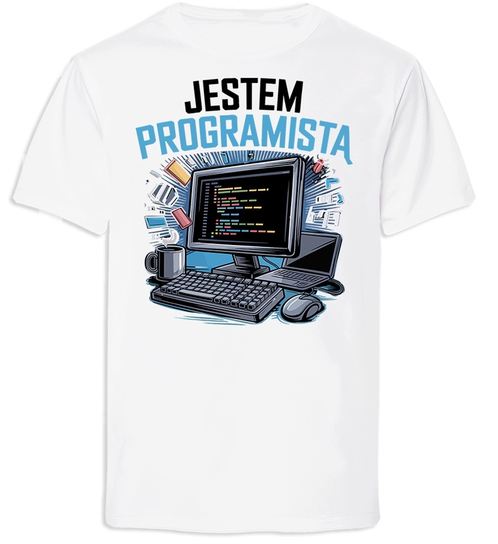KOSZULKA DLA PROGRAMISTY PREZENT JESTEM PROGRAMISTĄ INFORMATYK Inna marka