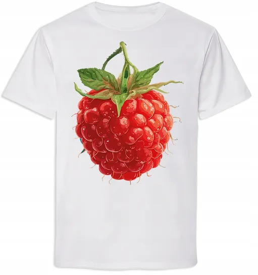KOSZULKA MALINA NADRUK MALINKA OWOC Inna marka
