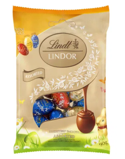 Lindt lindor assorted eggs 90g Lindt