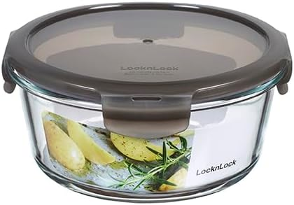LocknLock szklany pojemnik na żywność 950 ml okrągły hermetyczny do ...