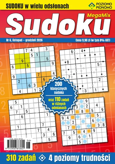 MegaMix Sudoku POZIOMO-PIONOWO BOGDAN PRZYBYSZEWSKI