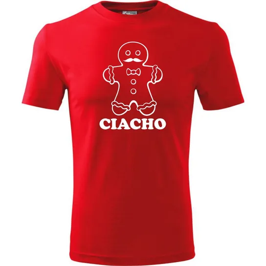 Męska Koszulka - Ciacho Czerwony S ESTAMPADO