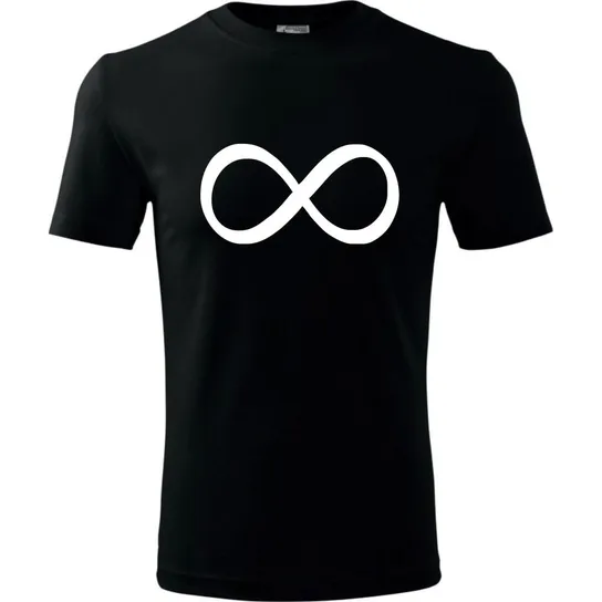Męska Koszulka - Infinity Czarny M ESTAMPADO