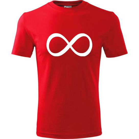 Męska Koszulka - Infinity Czerwony S ESTAMPADO