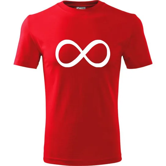 Męska Koszulka - Infinity Czerwony Xl ESTAMPADO