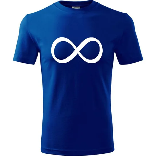 Męska Koszulka - Infinity Niebieski L ESTAMPADO