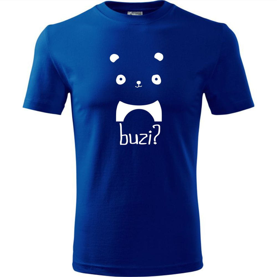 Męska Koszulka - Panda Niebieski M ESTAMPADO