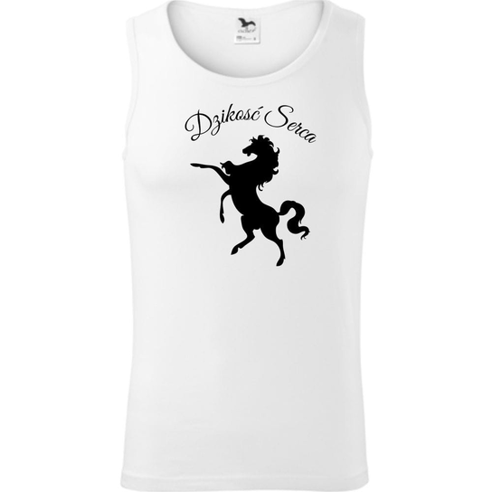 Męski Tank Top - Dzikość Serca Biały S ESTAMPADO
