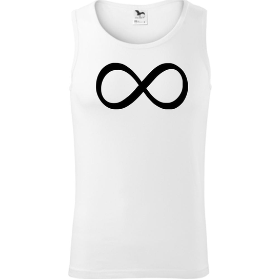 Męski Tank Top - Infinity Biały L ESTAMPADO