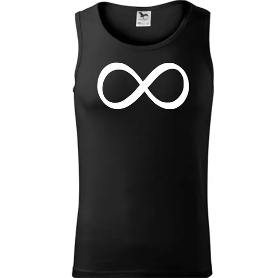 Męski Tank Top - Infinity Czarny L ESTAMPADO