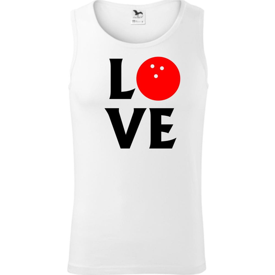Męski Tank Top - Kręgle 01 Biały M ESTAMPADO