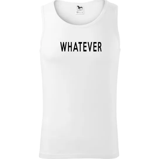 Męski Tank Top - Whatever Biały M ESTAMPADO