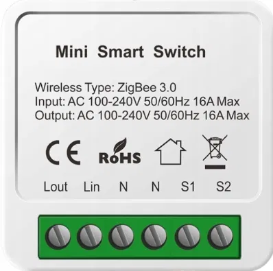 MINI SMART SWITCH ZIGBEE 3.0 INTELIGENTNY PRZEŁĄCZNIK 16A Inna marka