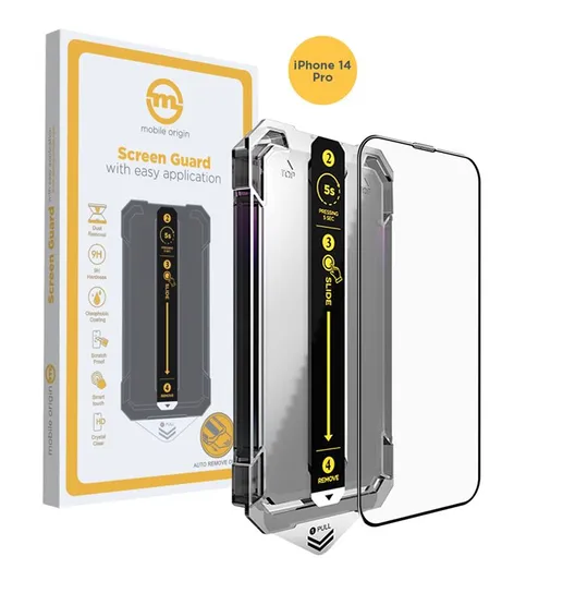 MOBILE ORIGIN SCREEN GUARD IPHONE 14 PRO WITH EASY APPLICATION Mobile Origin