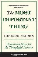 Most Important Thing Marks Howard
