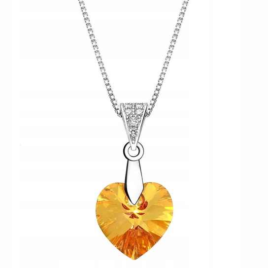 NASZYJNIK SERCE SWAROVSKI + LAMUR