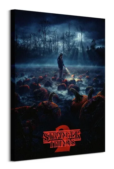 Obraz na płótnie Stranger Things Pumpkin Patch obrazy na ścianę do salonu 60x80 cm Stranger Things