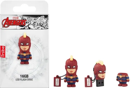 Pendrive TRIBE Marvel Captain Marvel, 16 GB Tribe