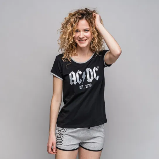 Piżama Ac/Dc - Logo 1973-L AC/DC