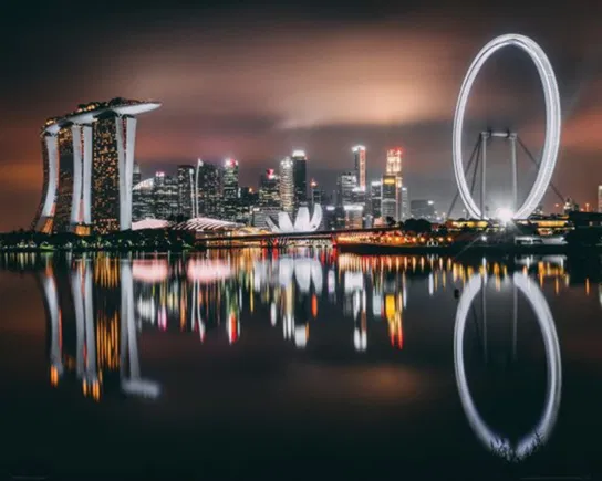 Plakat Singapur plakaty na ścianę do salonu sypialni 50x40 cm Nice Wall