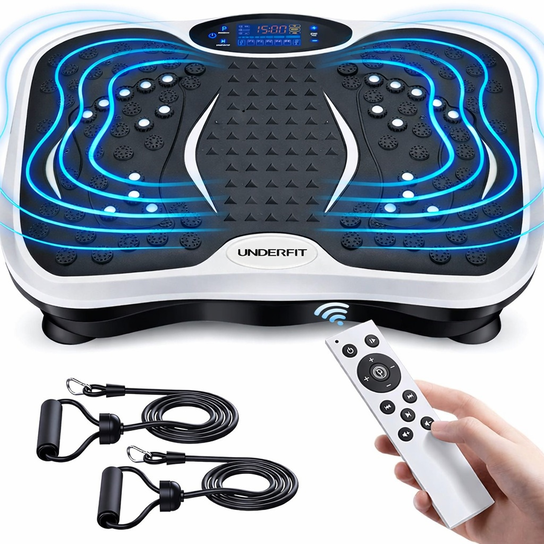 Platforma Wibracyjna Do Ćwiczeń Masaż Bluetooth 150 kg Black UNDERFIT UNDERFIT
