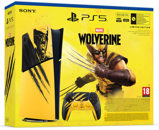 PlayStation 5 Digital Edition - Marvel’s Wolverine Zestaw edycji limitowanej Battle Yellow Sony Interactive Entertainment