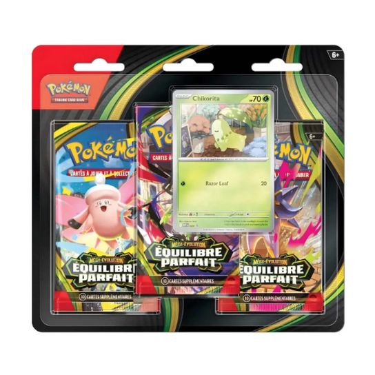 Pokemon - pack 3 boosters Equilibre Parfait ASMODEE