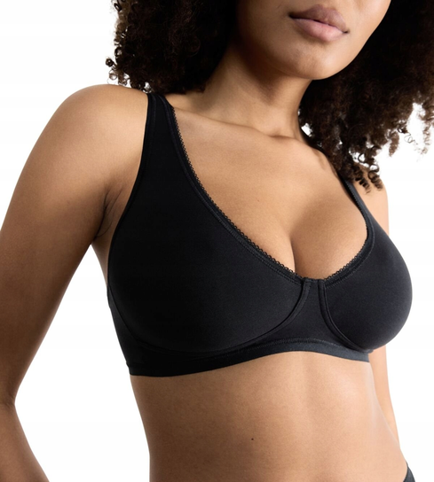 SLOGGI BIUSTONOSZ BASIC+SOFT BRA CZARNY 80B 7DA Sloggi