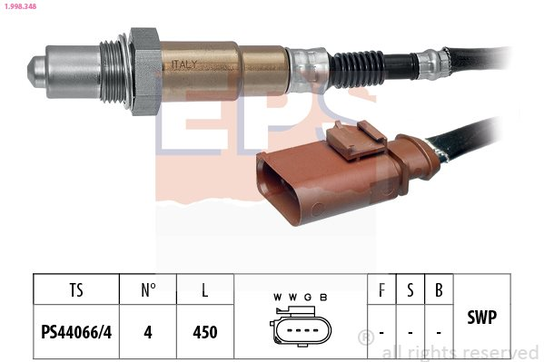 Sonda lambda EPS 1.998.348 EPS