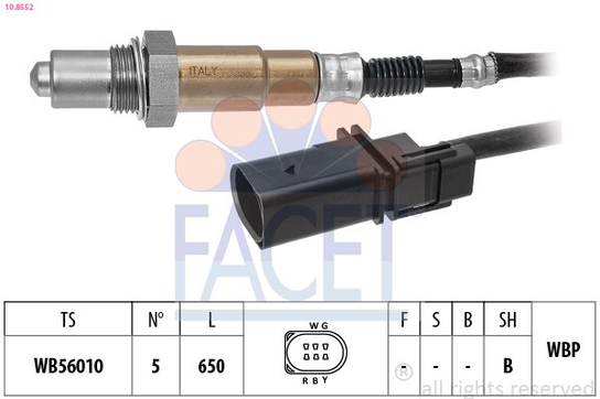 Sonda lambda FACET 10.8552 Facet