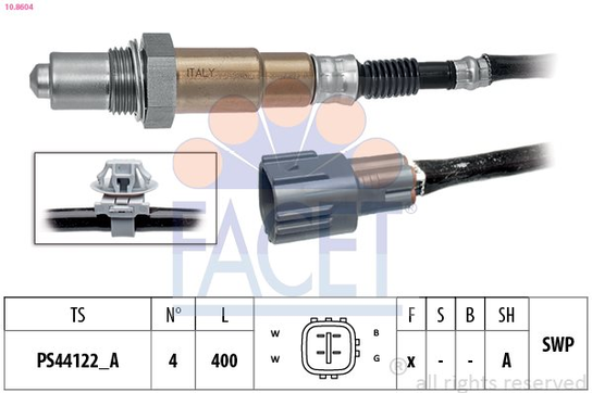 Sonda lambda FACET 10.8604 Facet