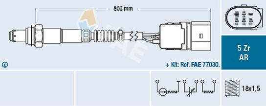 Sonda lambda FAE 75357 FAE