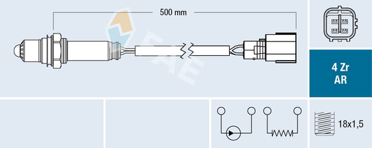 Sonda lambda FAE 75618 FAE