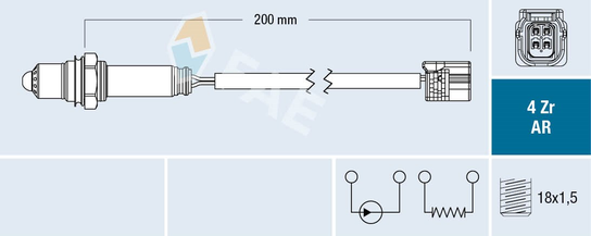 Sonda lambda FAE 75632 FAE