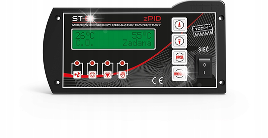 STEROWNIK REGULATOR PROGRAMATOR KOTŁA PIECA Z PROGRAMEM TECH ST-81 zPID TECH