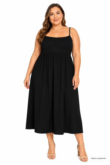 Sukienka maxi czarna plus size Inna marka